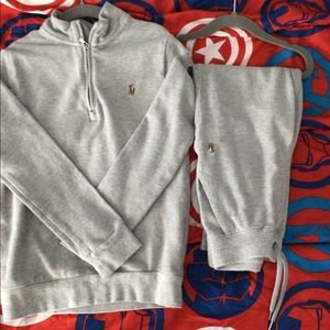 NWOT- Polo By Ralph Lauren Knit Tracksuit Matching Set Sweatshirt/Sweatpants.